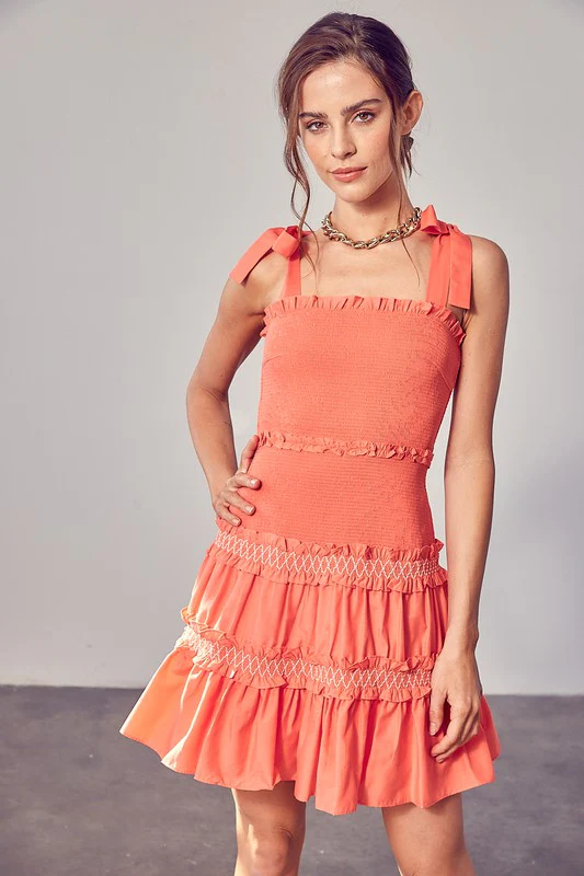 Smocked Tiered Dress